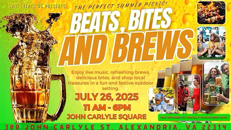 Beats Bites and Brews