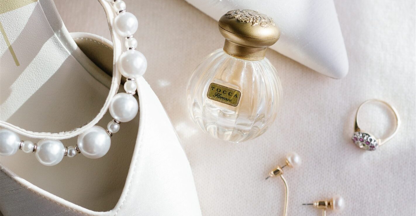 Wedding reception tables set up in the Watermark ballroom